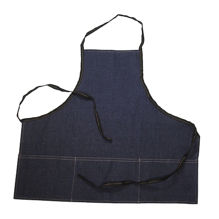 Hti Denim Apron - Deluxe W/ Pockets DA-2